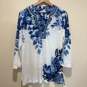 Chicos 100%Linen Women’s Top